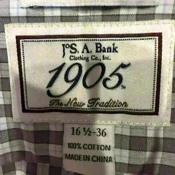 Jos. A Banks Lot of 3 Dress Shirts Size 16 1/2 36 - Picture 7 of 10